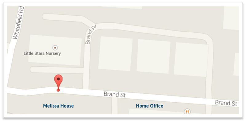 Map showing location of Orchard & Shipman's office